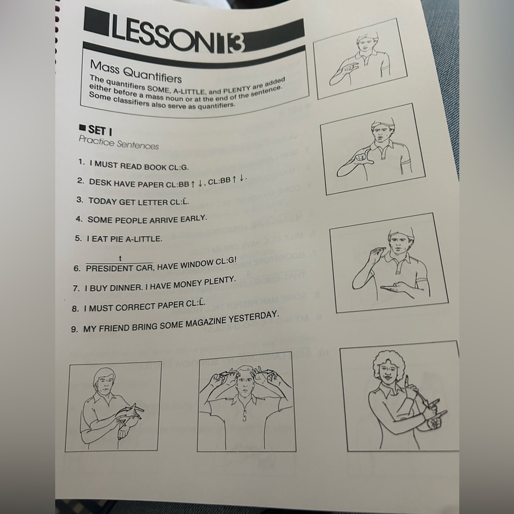 SIGN LANGUAGE Basic Course Book circa 1986. - Picture 3 of 4